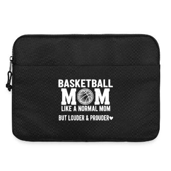 fière drôle basket-ball maman design maman - Sacoche pour ordinateur portable 15 pouces - noir - Devant