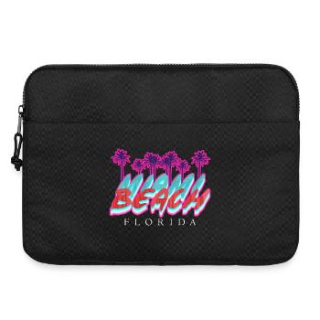 Beach Florida Neon Palms - Laptop bag 15" - black - Front