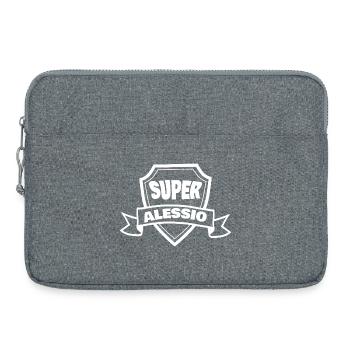 Vorname Alessio - Laptoptasche 15" - Grau meliert - Vorne