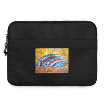 Happy Fische - Laptoptasche 15" - Schwarz - Vorne