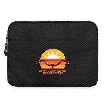 Sonnige Rad-Vibes - Immer die Ride-Side! - Laptoptasche 15" - Schwarz - Vorne