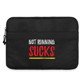Not Running Sucks - Laptop bag 15" - black - Front