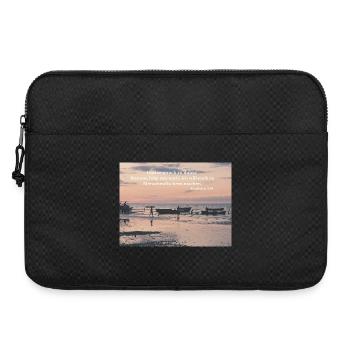 Vocation sur la plage : pêcheur d’hommes - Sacoche pour ordinateur portable 15 pouces - noir - Devant
