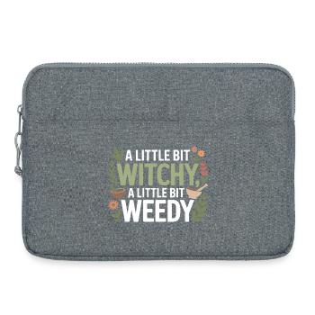 Certified Clinical Botanical Specialist Apparel  - Laptop bag 15" - heather grey - Front
