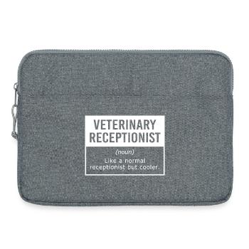 Veterinarian, Secretary, Veterinarian, Receptionist - Laptop bag 15" - heather grey - Front