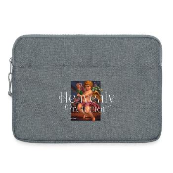 Himmlischer Beschützer - Laptoptasche 15" - Grau meliert - Vorne