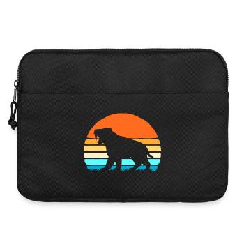 Urzeit Säbelzahntiger - Laptoptasche 15" - Schwarz - Vorne