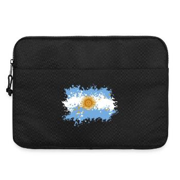 Éclaboussure du drapeau argentin - Sacoche pour ordinateur portable 15 pouces - noir - Devant
