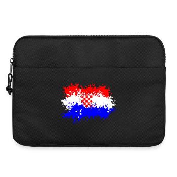 Kroatien Flagge Splash - Laptoptasche 15" - Schwarz - Vorne