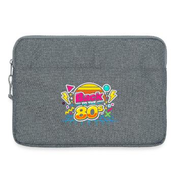 Back to the 80s - Laptop bag 15" - heather grey - Front