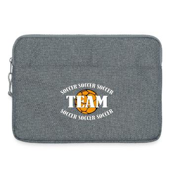 ÉQUIPE DE FOOTBALL - Sacoche pour ordinateur portable 15 pouces - gris chiné - Devant