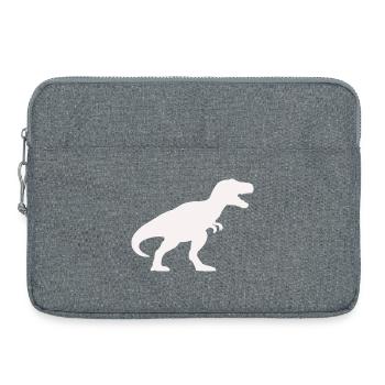 Dino Silhouette Tyrannosaurus Rex - Sacoche pour ordinateur portable 15 pouces - gris chiné - Devant
