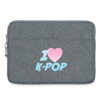 Ich liebe K-Pop - Laptoptasche 15" - Grau meliert - Vorne