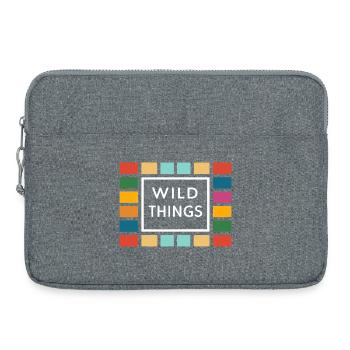Wild Things Bunte Rahmen - Laptoptasche 15" - Grau meliert - Vorne