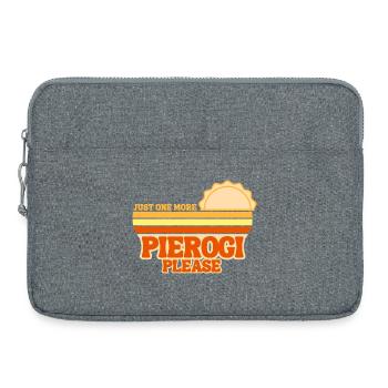 Pierogi Noch ein Knödel, bitte. Polnische Küche - Laptoptasche 15" - Grau meliert - Vorne