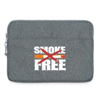 Non-smoker Ex Smoker Smoke Free - Laptop bag 15" - heather grey - Front