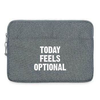Today Feels Optional - Laptoptasche 15" - Grau meliert - Vorne