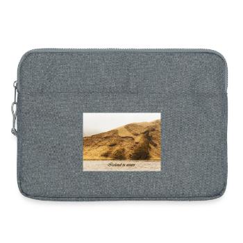 L’Islande en hiver - Sacoche pour ordinateur portable 15 pouces - gris chiné - Devant