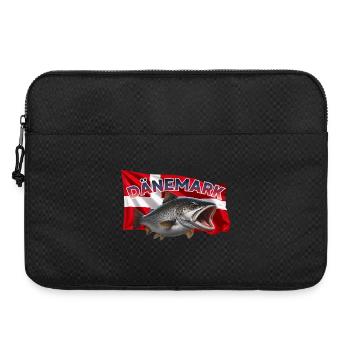 Forelle Angeln Dänemark - Fisch Motiv - Laptoptasche 15" - Schwarz - Vorne