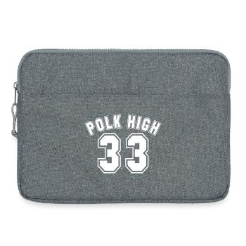 Polk High 33 Football College Shirt lustig - Laptoptasche 15" - Grau meliert - Vorne