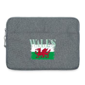 Wales - Laptop bag 15" - heather grey - Front