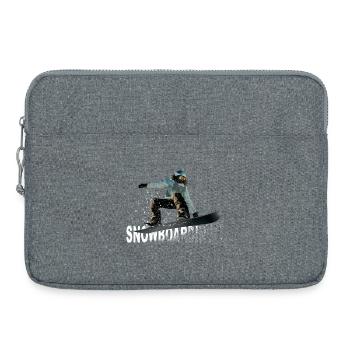 snowboarding - Laptoptasche 15" - Grau meliert - Vorne
