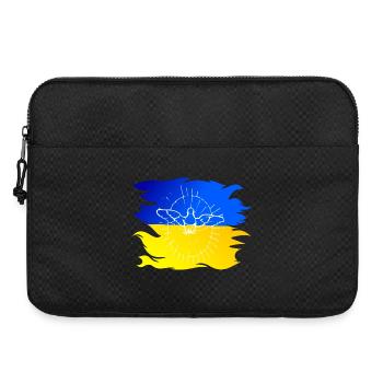 Drapeau de l’Ukraine avec colombe de la paix - Sacoche pour ordinateur portable 15 pouces - noir - Devant