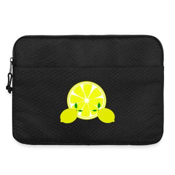 citron vert lime - Sacoche pour ordinateur portable 15 pouces - noir - Devant