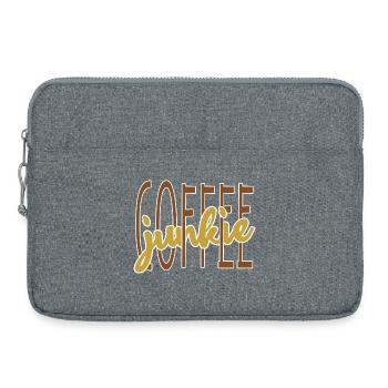 Coffee drinker coffee saying coffee lover - Laptop bag 15" - heather grey - Front