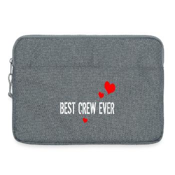 BEST CREW EVER - Laptop bag 15" - heather grey - Front