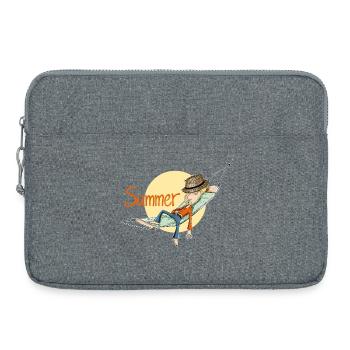 summer - Laptoptasche 15" - Grau meliert - Vorne