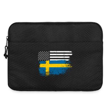Flagge Fusion: US Nordic Brush - Laptoptasche 15" - Schwarz - Vorne