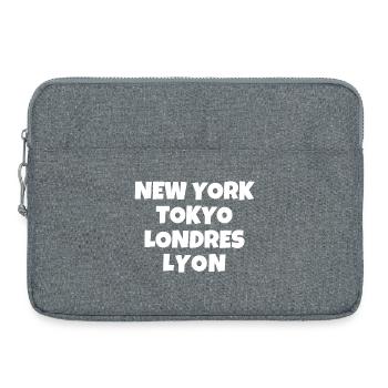 Lyon, Französische Stadt, Rhône-Alpes - Laptoptasche 15" - Grau meliert - Vorne