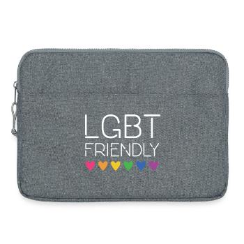 LGBT Friendly - Laptop bag 15" - heather grey - Front