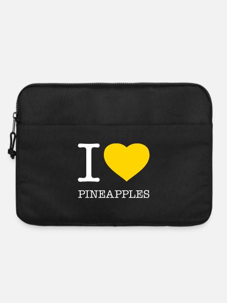 I LOVE PINEAPPLES - Laptoptasche 15" - Schwarz