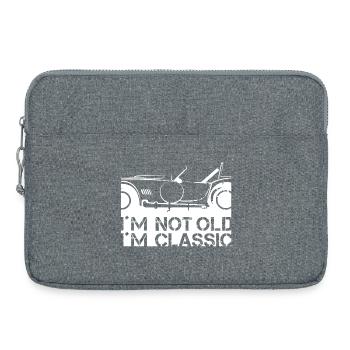 Voiture classique drôles dictons icône illustration - Sacoche pour ordinateur portable 15 pouces - gris chiné - Devant