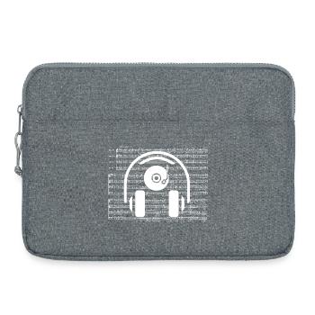 Sound und Musik Guy Perfekte Geschenke für Musiker - Laptoptasche 15" - Grau meliert - Vorne