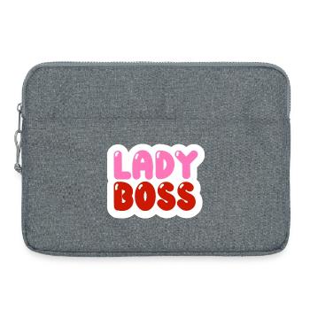 Design Women's Lady Motivating T-Shirt - Laptop bag 15" - heather grey - Front