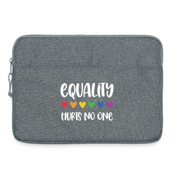Mois de la fierté LGBT - L’égalité ne fait de mal à personne - Sacoche pour ordinateur portable 15 pouces - gris chiné - Devant