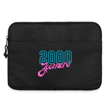 2000 Zoomers Summer Nostalgia Typography - Laptop bag 15" - black - Front