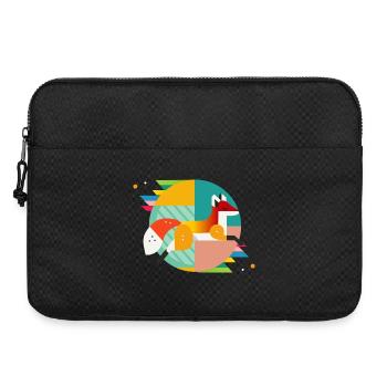 Fuchs Motiv – Modernes Design & Naturverbundenheit - Laptoptasche 15" - Schwarz - Vorne