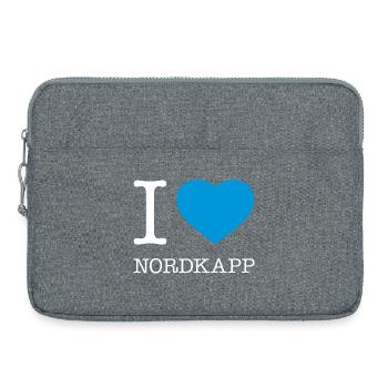 I LOVE NORDKAPP Norway Norwegen - Laptoptasche 15" - Grau meliert - Vorne