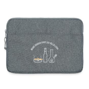 Meine Drogen – Völlig Legal ! - Laptoptasche 15" - Grau meliert - Vorne
