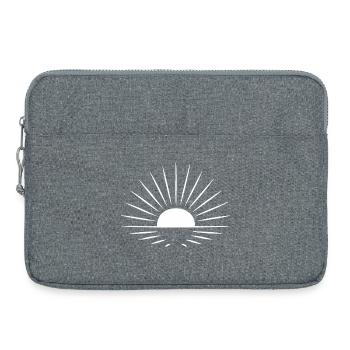 Sunrise Balance Minimalistisches Achtsamkeits - Laptoptasche 15" - Grau meliert - Vorne