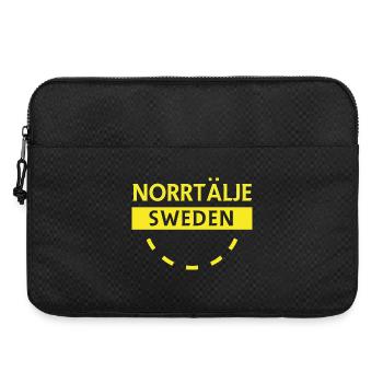 Norrtälje Sweden Round Logo - Laptop bag 15" - black - Front