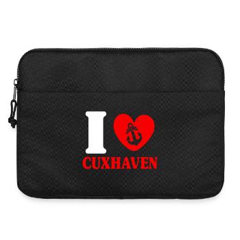 Vacances à la mer du Nord J’AIME CUXHAVEN Lustig - Sacoche pour ordinateur portable 15 pouces - noir - Devant