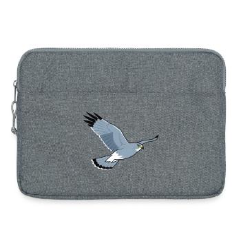 Poule Busard Circus Cyaneus Oiseau de proie - Sacoche pour ordinateur portable 15 pouces - gris chiné - Devant