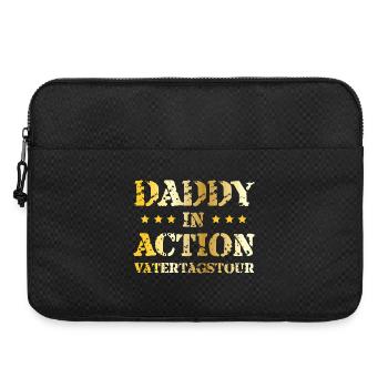 Tournée de la fête des pères Papa en action / Fête des pères - Sacoche pour ordinateur portable 15 pouces - noir - Devant