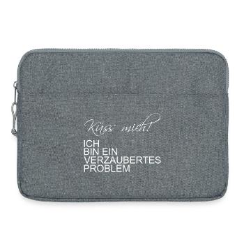 Embrasse-moi, je suis un problème enchanté - Sacoche pour ordinateur portable 15 pouces - gris chiné - Devant