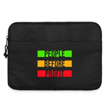 People Before Profit Activism Justice Logo - Laptop bag 15" - black - Front